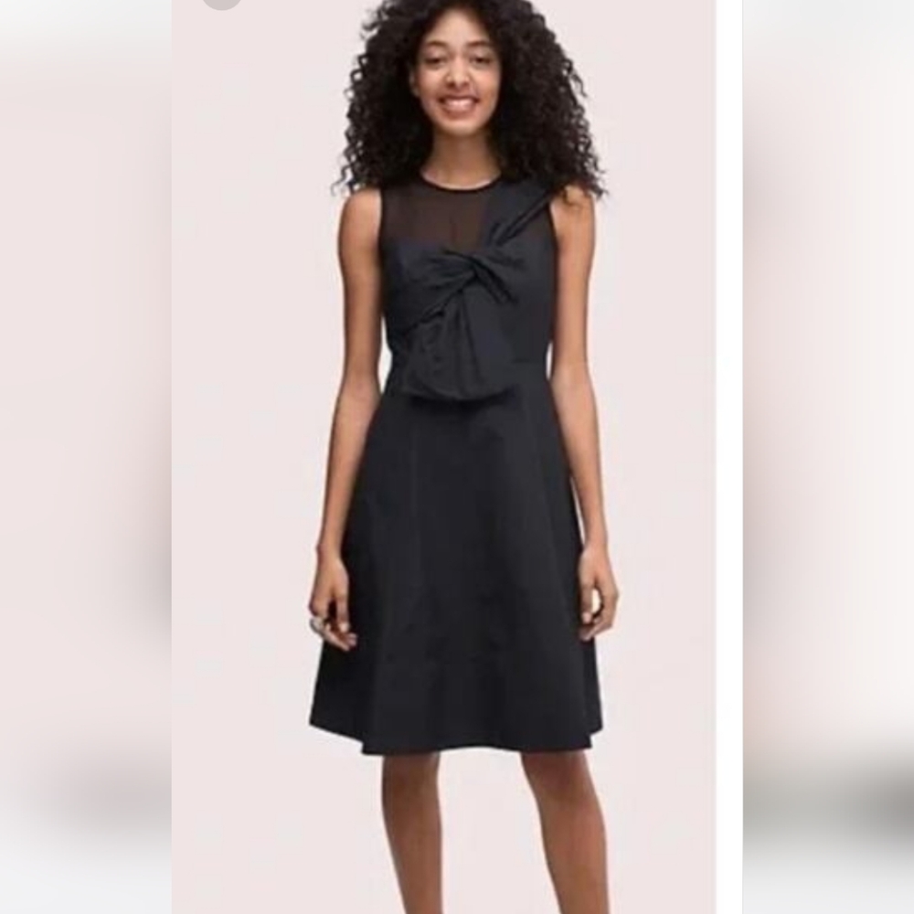 Kate Spade Bow Front Faille Cocktail Dress Sz 2